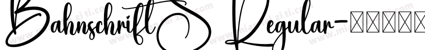 BahnschriftS Regular字体转换